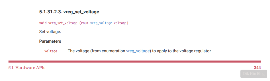 Set Voltage Function