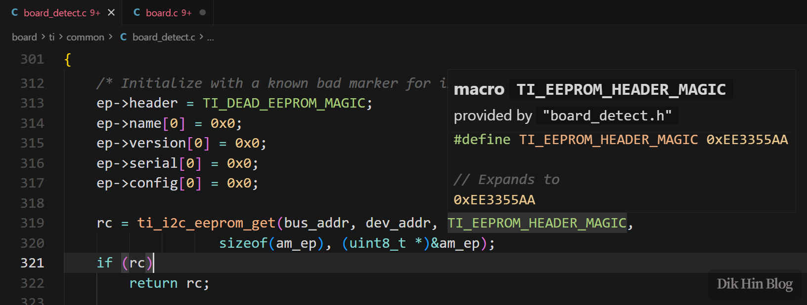 Reading magic number