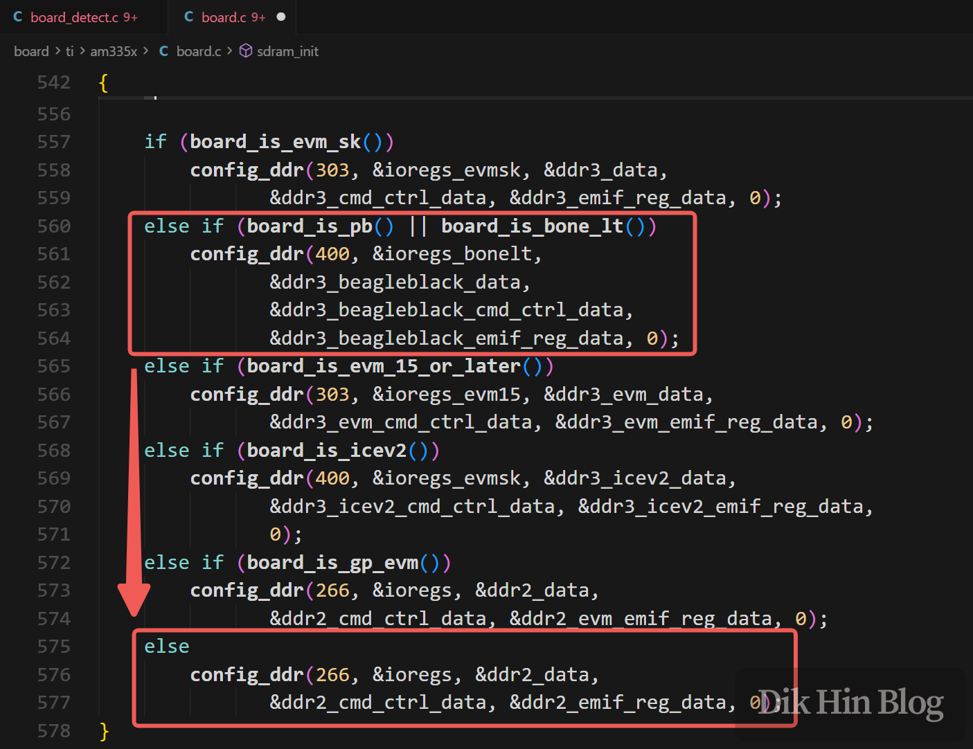 Setting DDR parameters